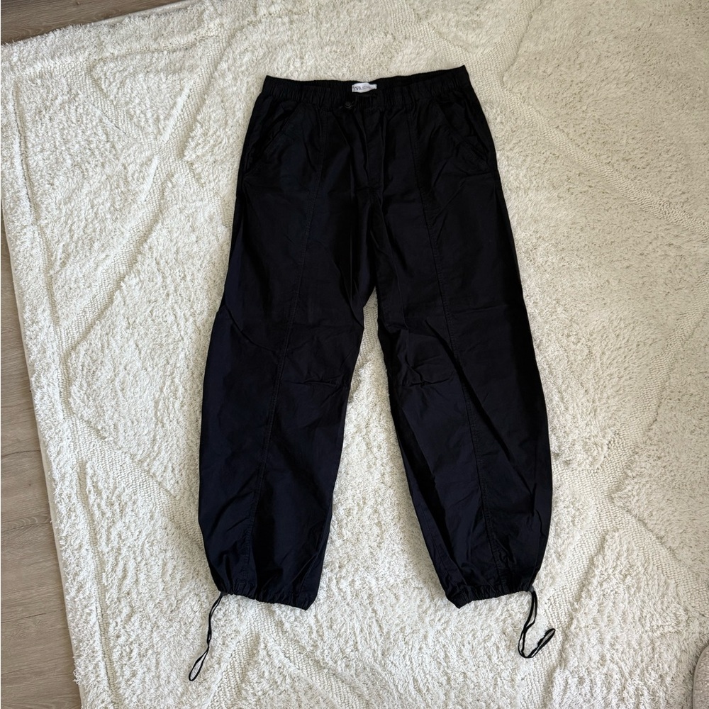 Zara Black Casual Trousers